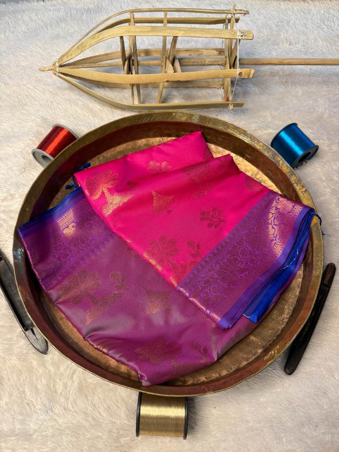 Premium Contemperory Weave Softsilk Banarasi Saree