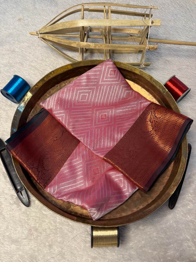 Eccentric zari weave Softsilk Banarasi Saree