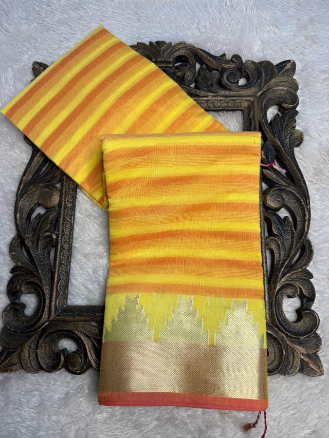 Eccentric zari weave Softsilk Banarasi Saree
