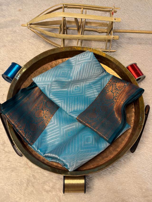 Eccentric zari weave Softsilk Banarasi Saree