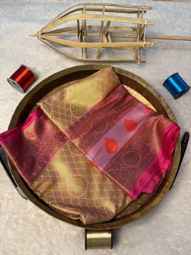 Premium Contemperory Weave Softsilk Banarasi Saree