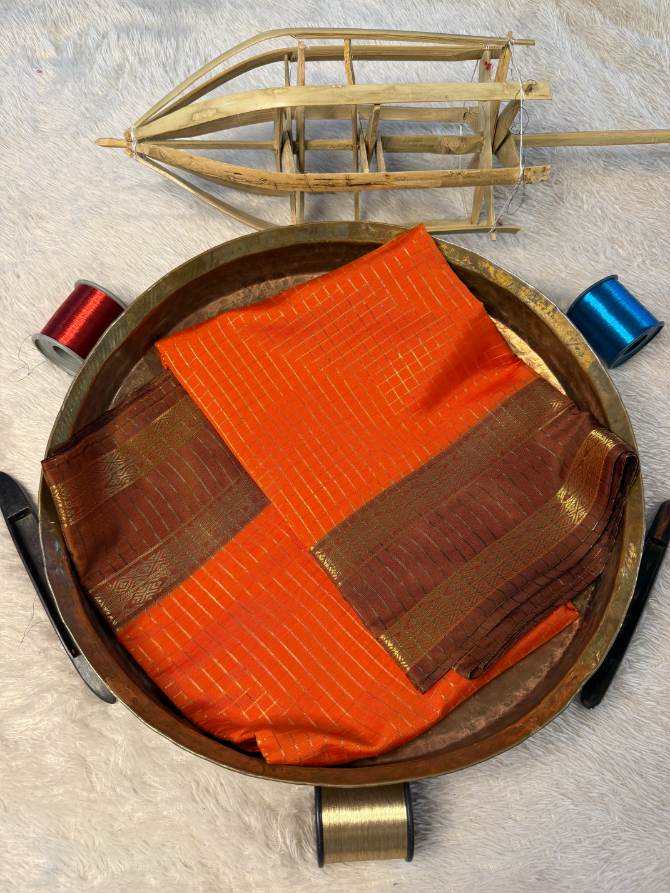 Eccentric zari weave Softsilk Banarasi Saree