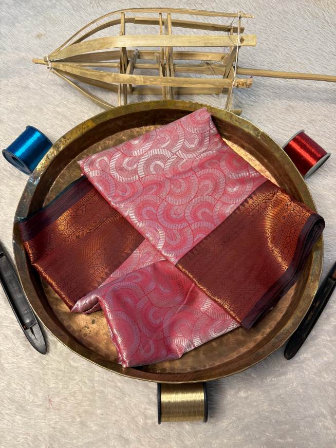Eccentric zari weave Softsilk Banarasi Saree