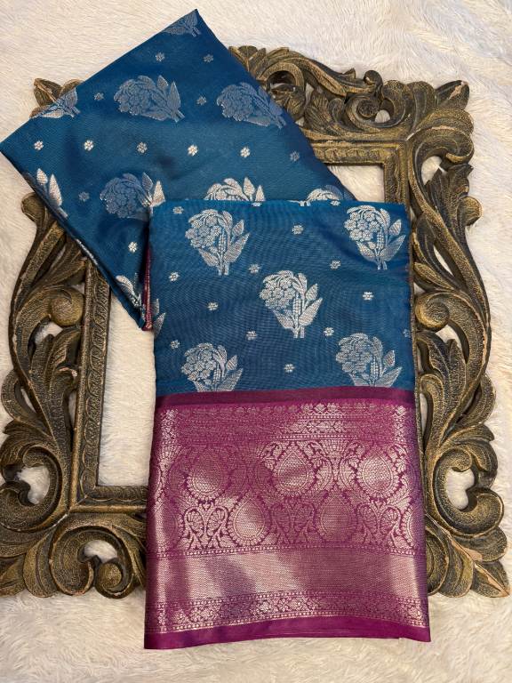 Premium Contemperory Weave Softsilk Banarasi Saree