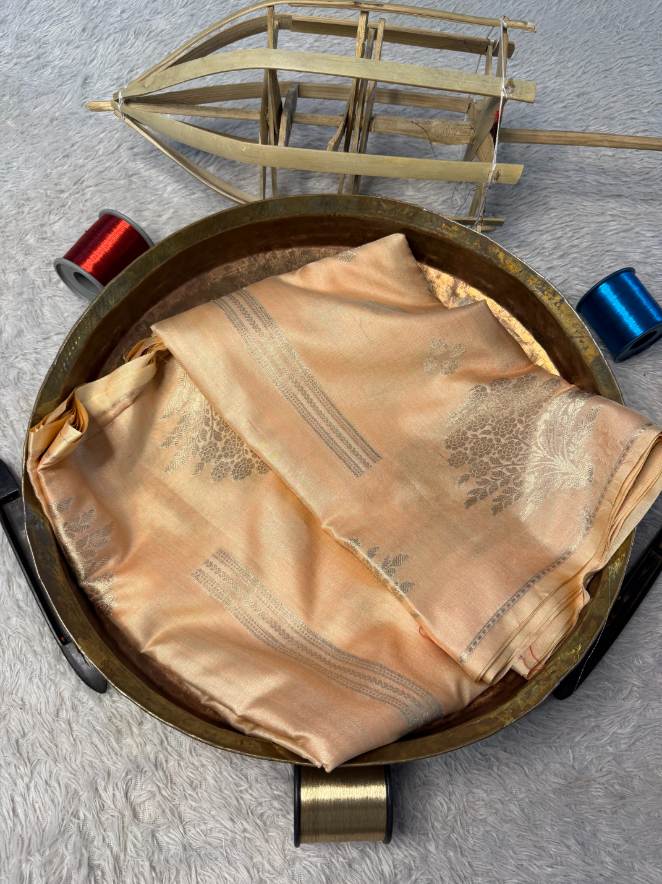 Eccentric zari weave Softsilk Banarasi Saree