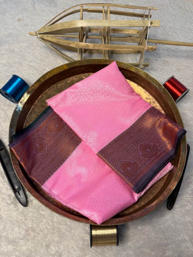 Eccentric zari weave Softsilk Banarasi Saree