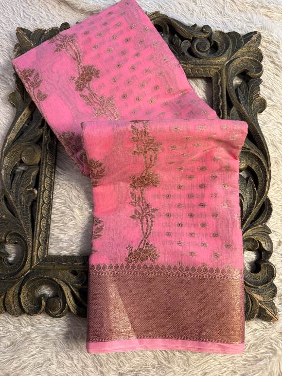 Eccentric zari weave Softsilk Banarasi Saree