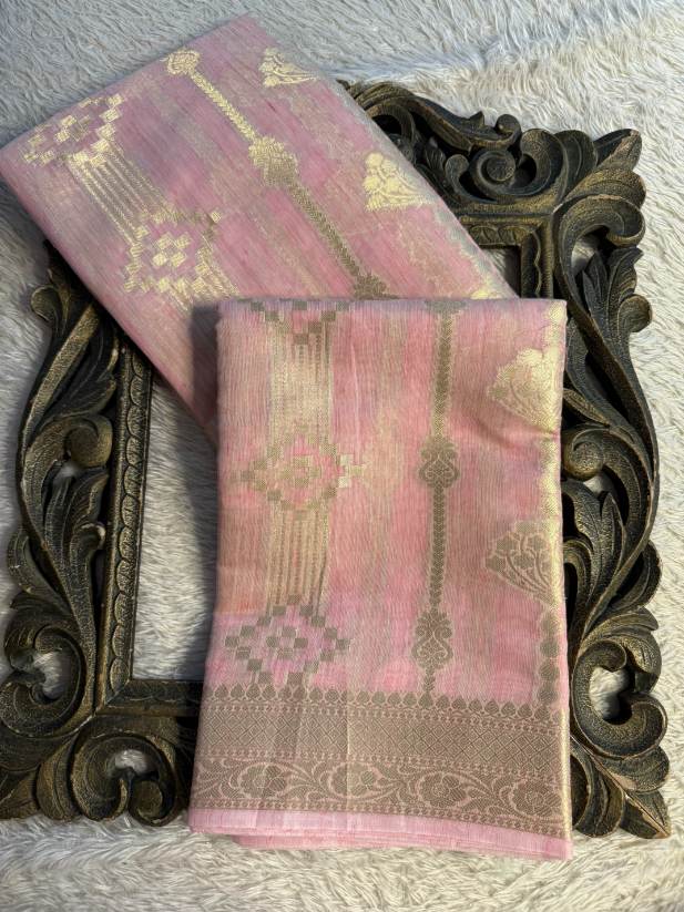 Eccentric zari weave Softsilk Banarasi Saree