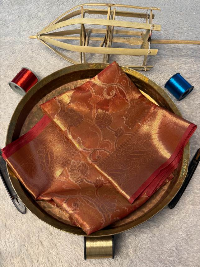 Eccentric zari weave Softsilk Banarasi Saree