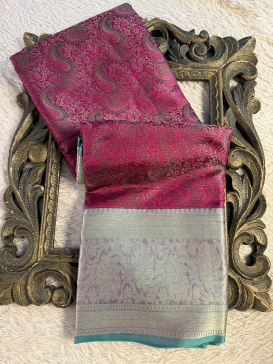 Premium Contemperory Weave Softsilk Banarasi Saree