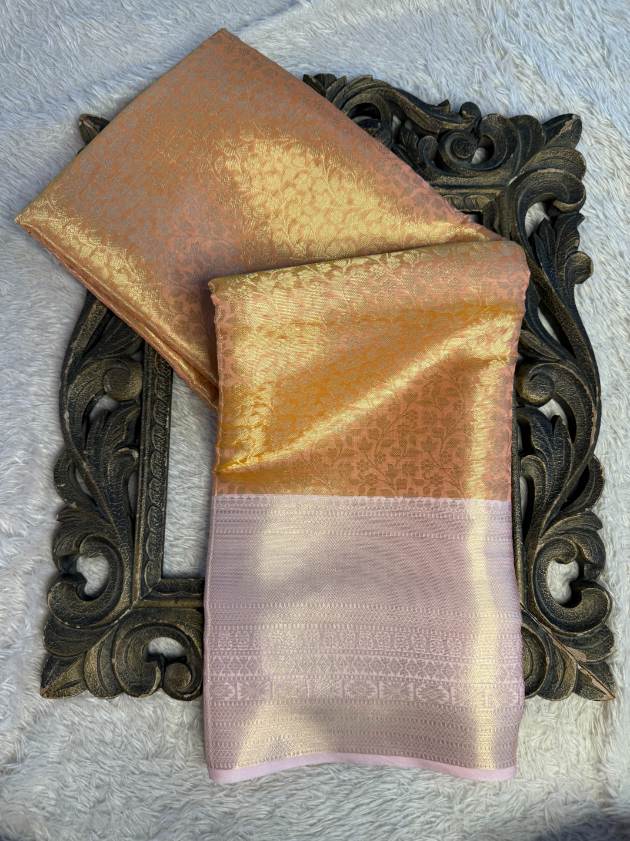 Eccentric zari weave Softsilk Banarasi Saree