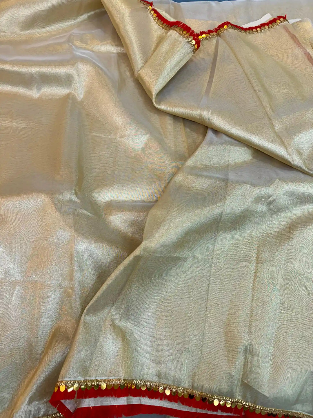 HEERAMANDI INSPIRED GLASS TISSUE SILK SAREE