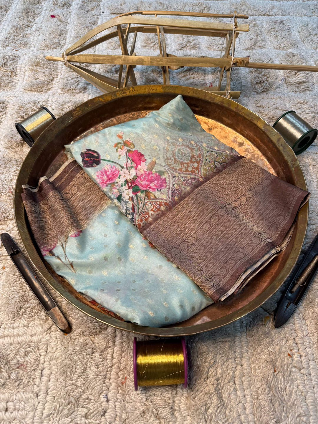 Eccentric zari weave Softsilk Banarasi Saree