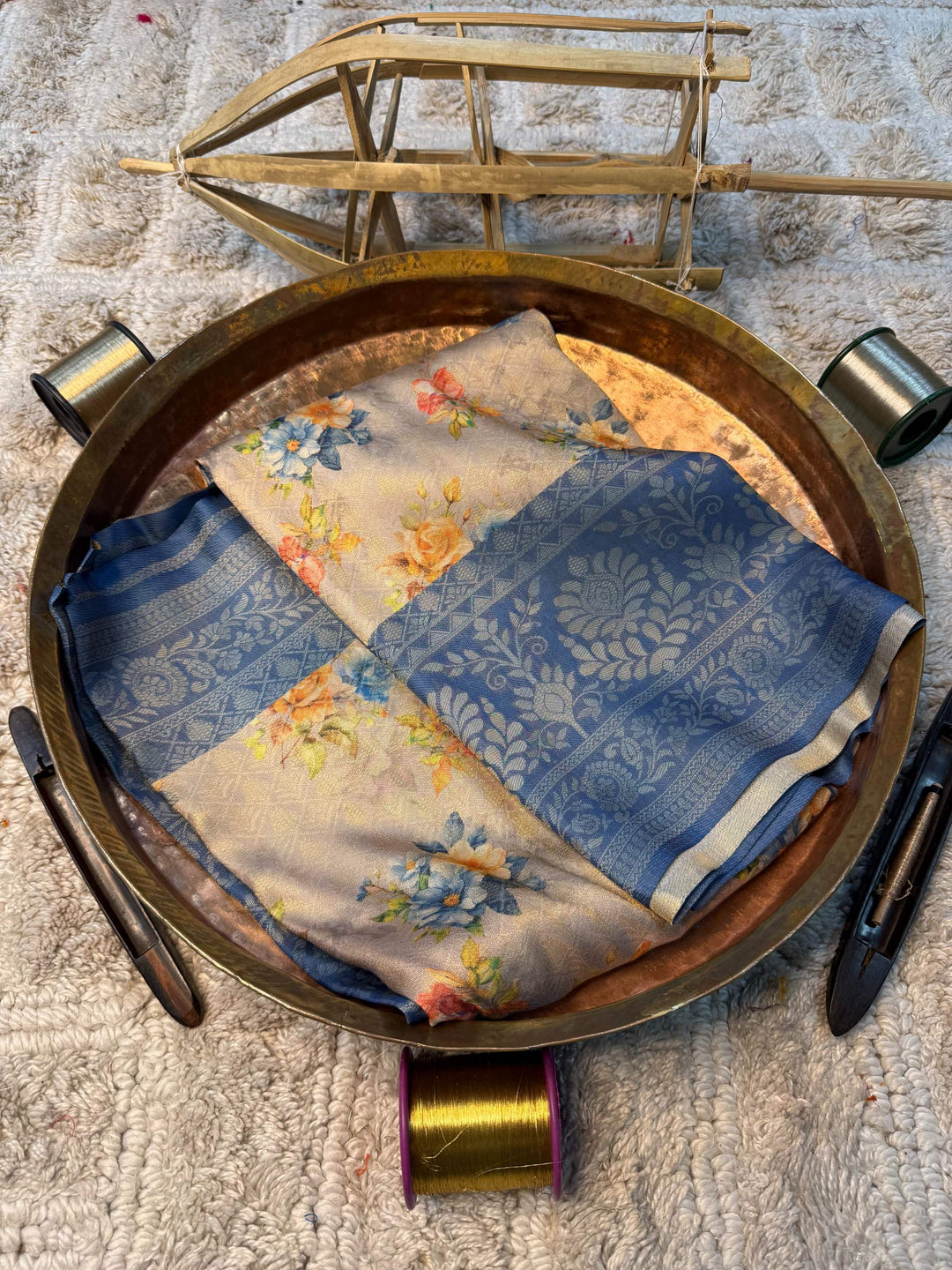 Soft Cotton Silk Rtique Zari Banarasi Saree