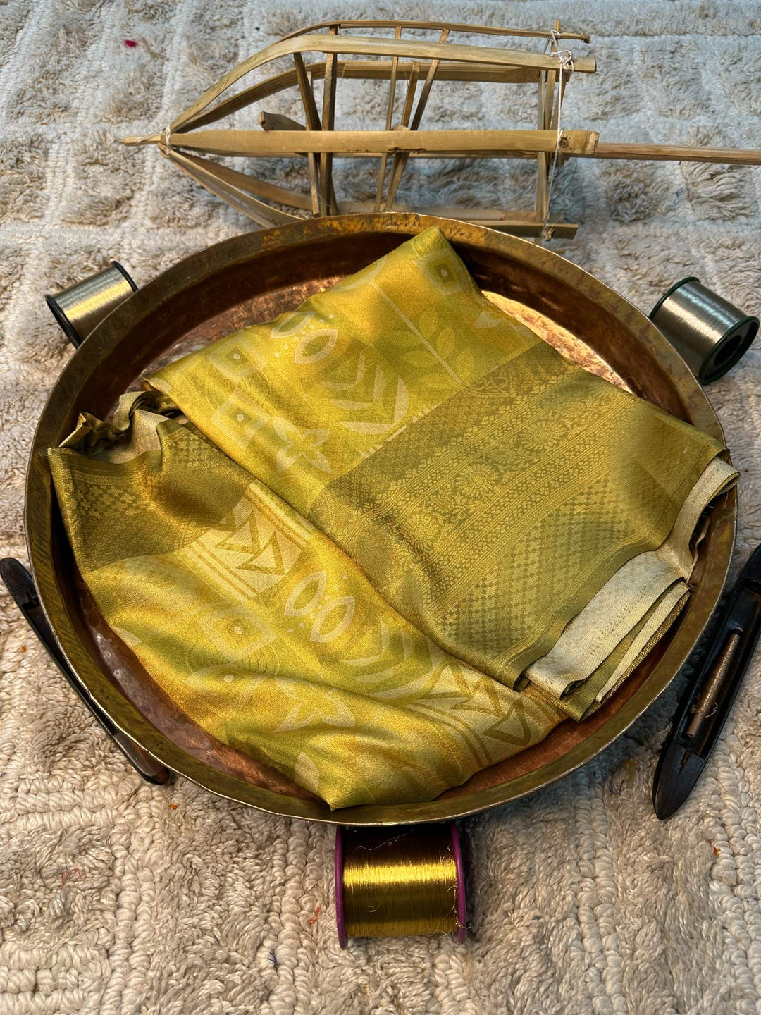 Soft Cotton Silk Rtique Zari Banarasi Saree