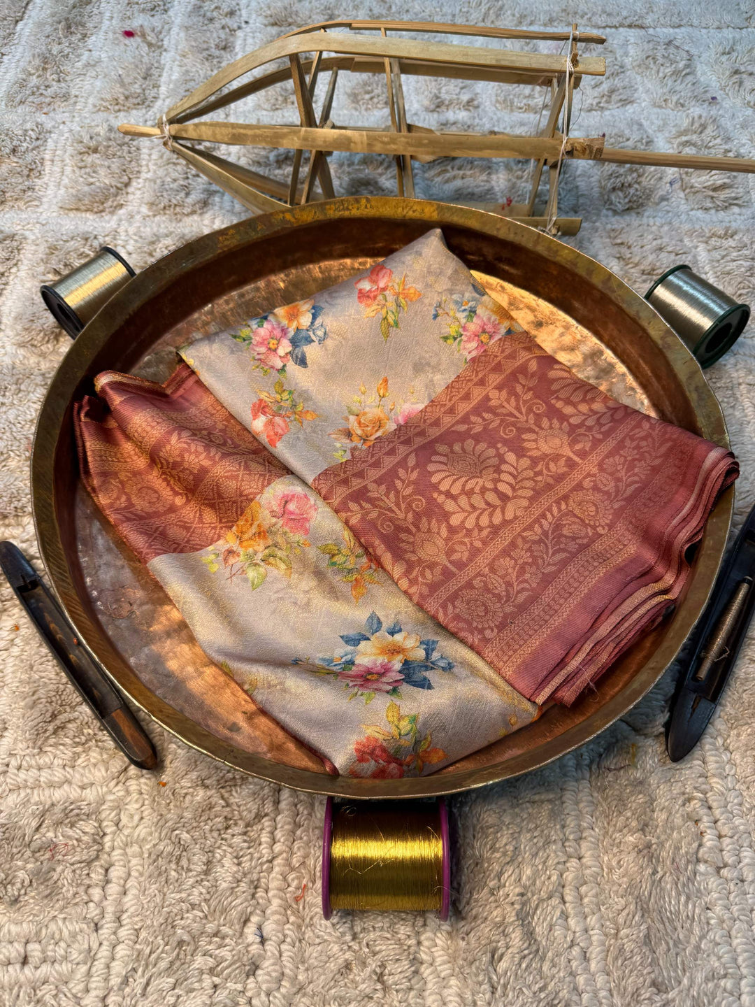 Soft Cotton Silk Rtique Zari Banarasi Saree