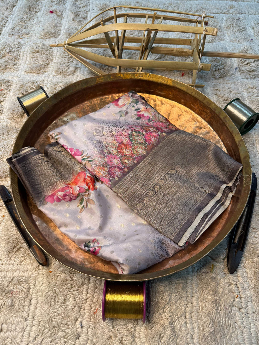 Eccentric zari weave Softsilk Banarasi Saree