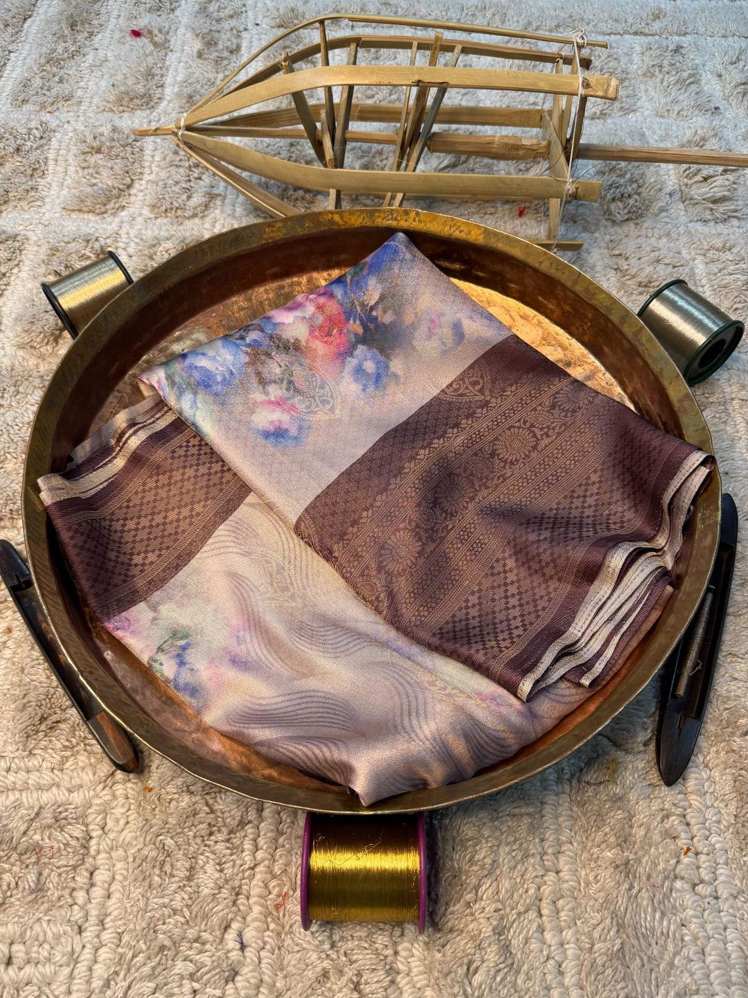 Eccentric zari weave Softsilk Banarasi Saree