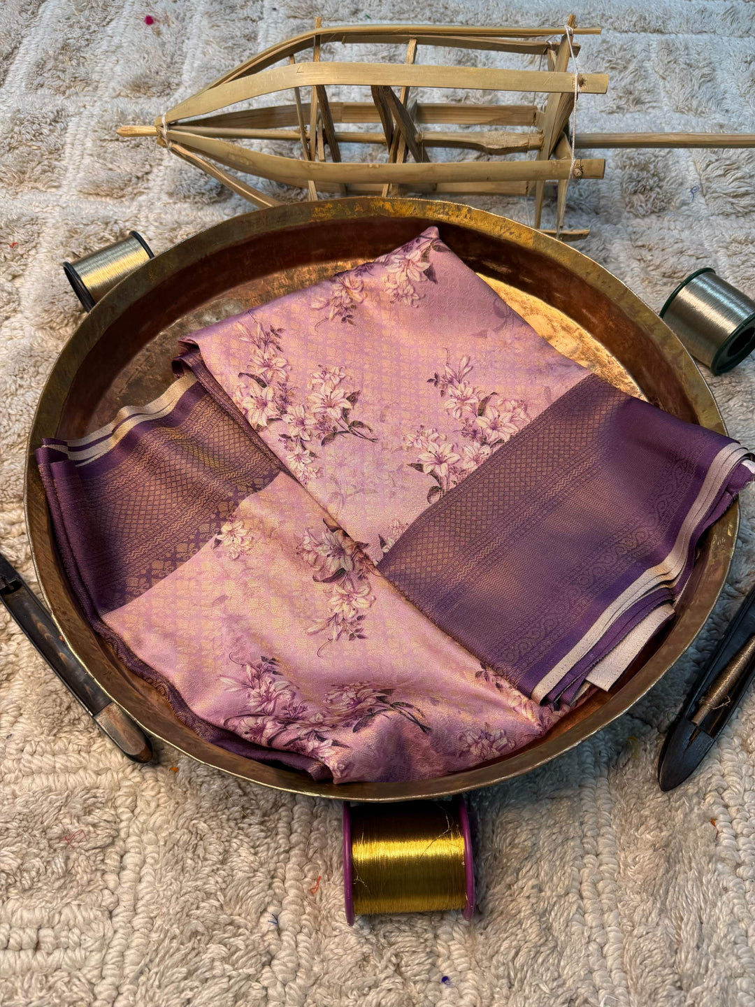 Eccentric zari weave Softsilk Banarasi Saree