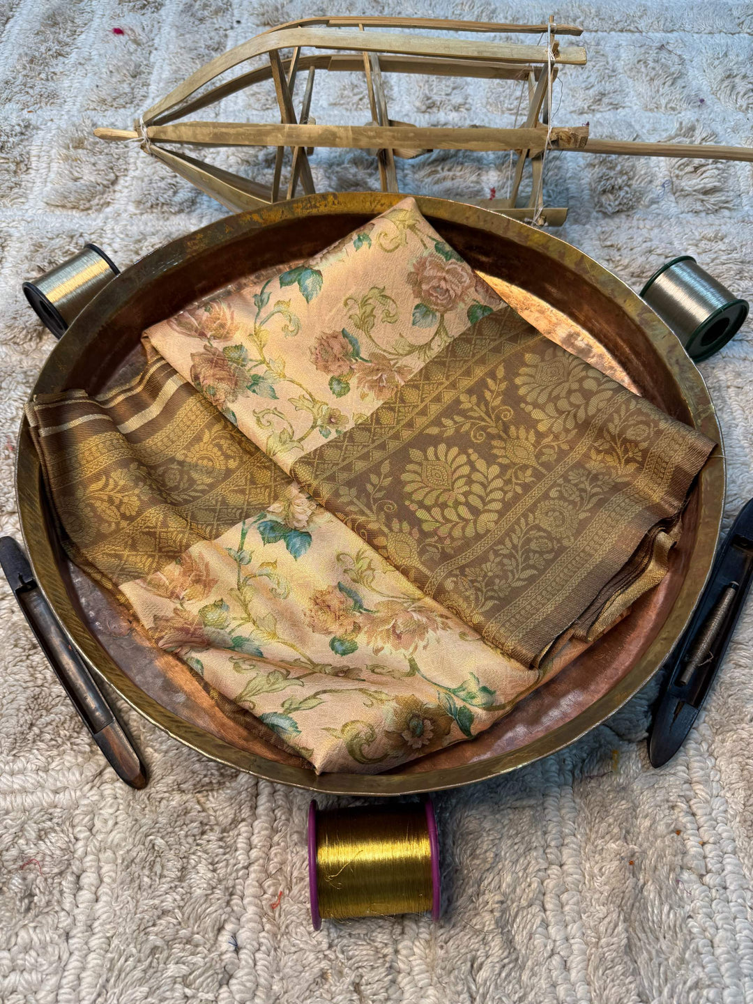 Eccentric zari weave Softsilk Banarasi Saree