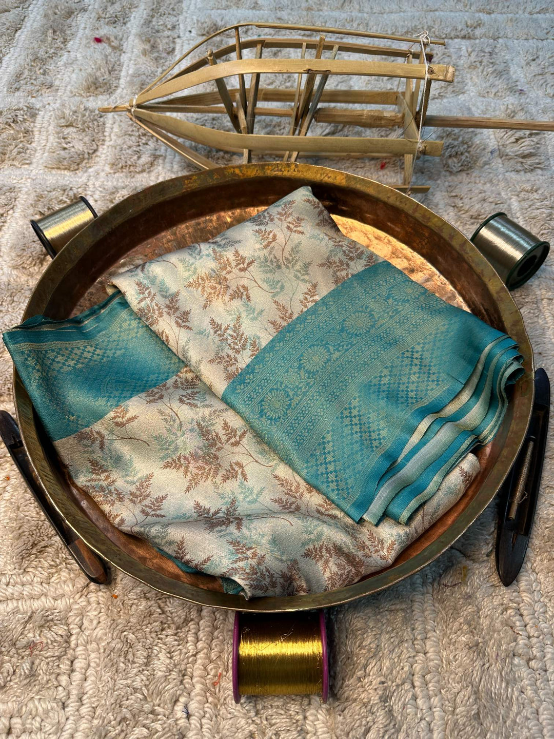 Soft Cotton Silk Rtique Zari Banarasi Saree