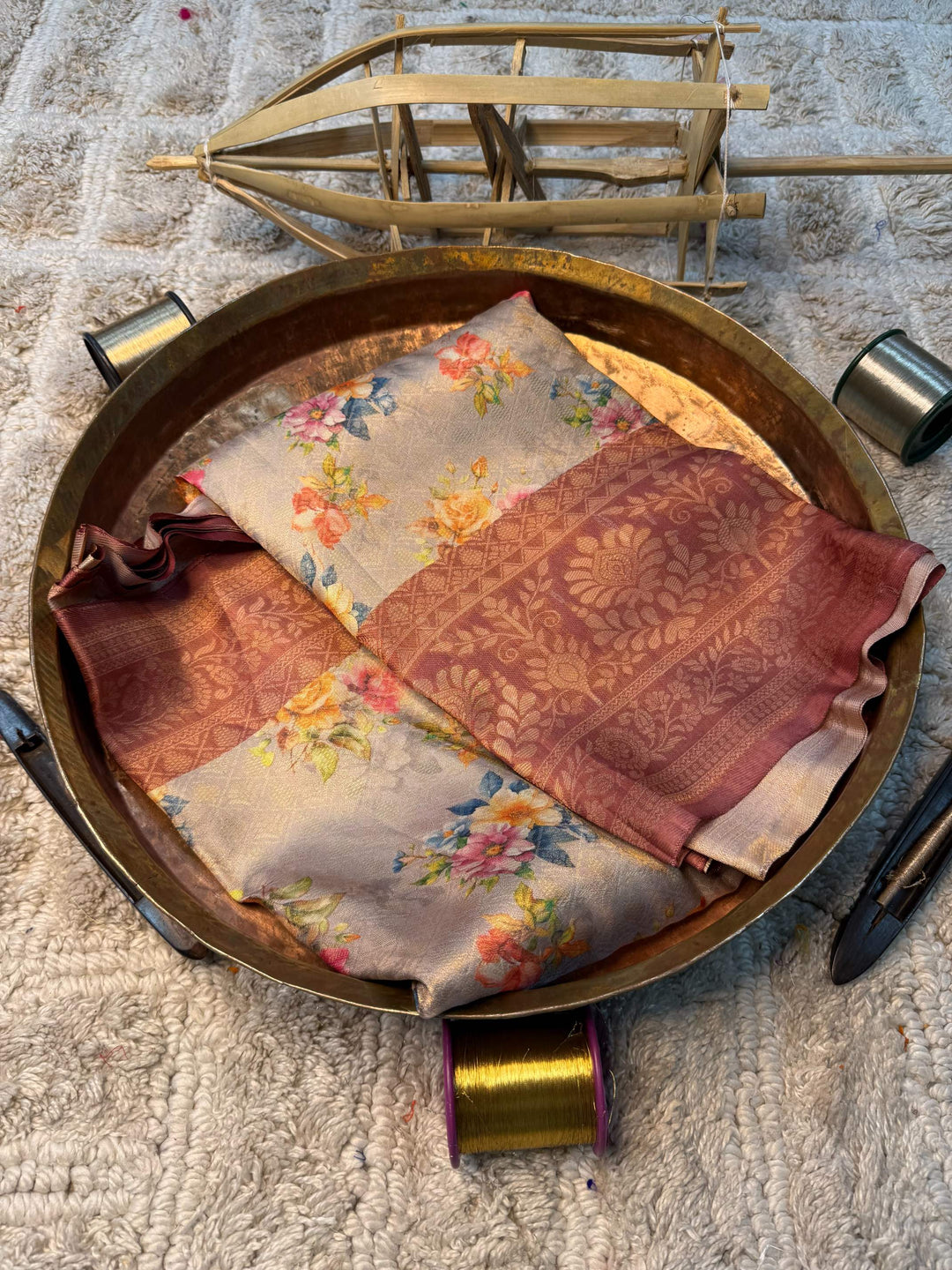 Soft Cotton Silk Rtique Zari Banarasi Saree