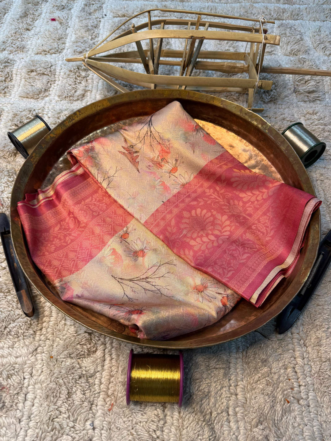 Eccentric zari weave Softsilk Banarasi Saree