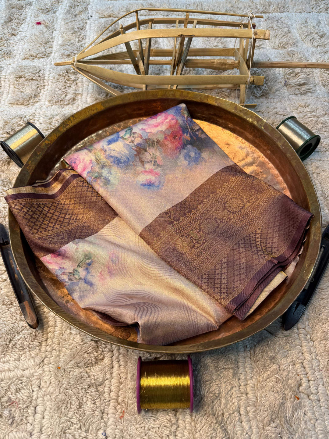 Eccentric zari weave Softsilk Banarasi Saree