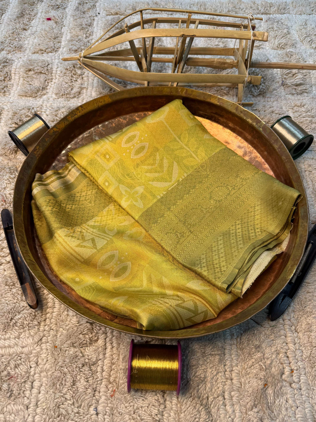 Soft Cotton Silk Rtique Zari Banarasi Saree