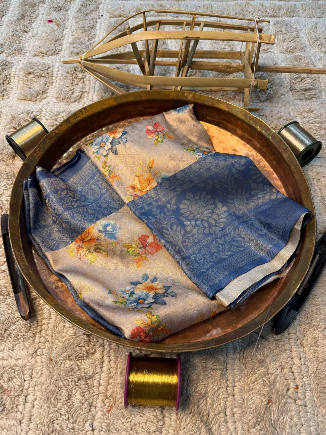 Soft Cotton Silk Rtique Zari Banarasi Saree