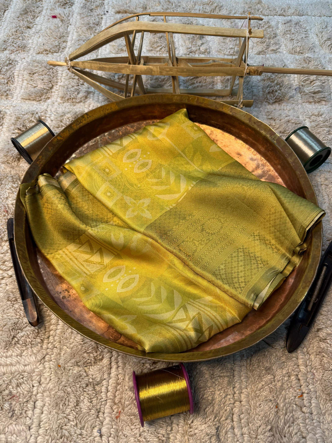 Soft Cotton Silk Rtique Zari Banarasi Saree