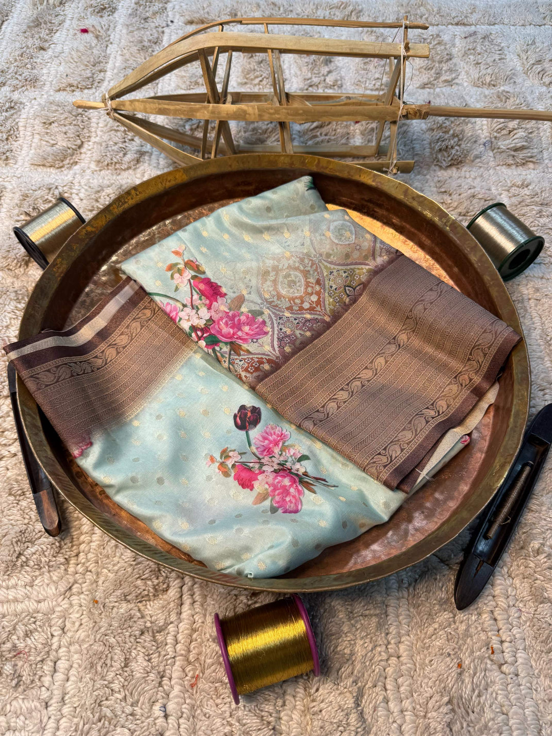 Eccentric zari weave Softsilk Banarasi Saree