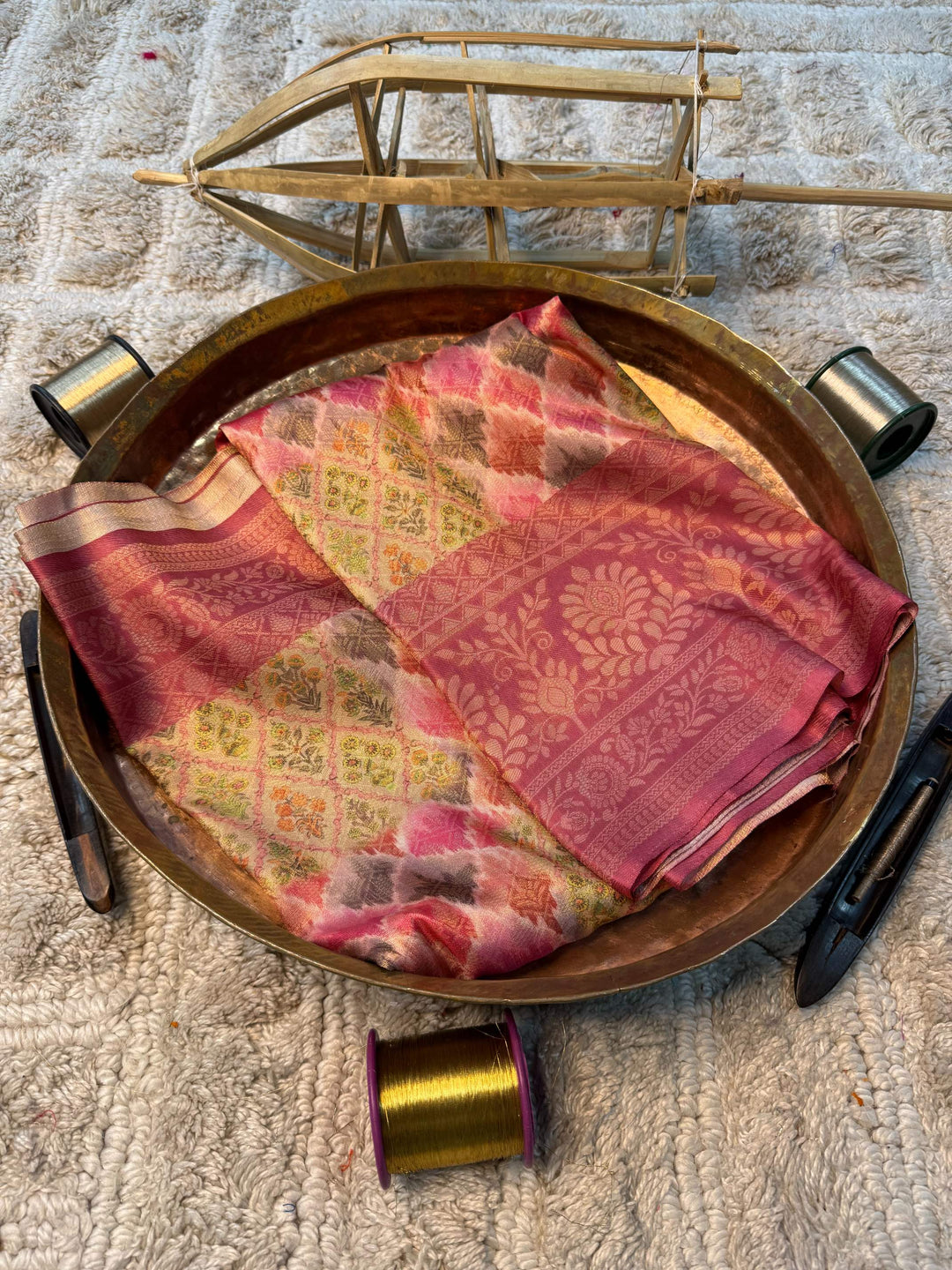 Eccentric zari weave Softsilk Banarasi Saree