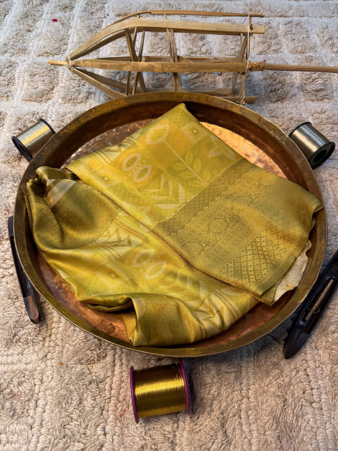 Eccentric zari weave Softsilk Banarasi Saree