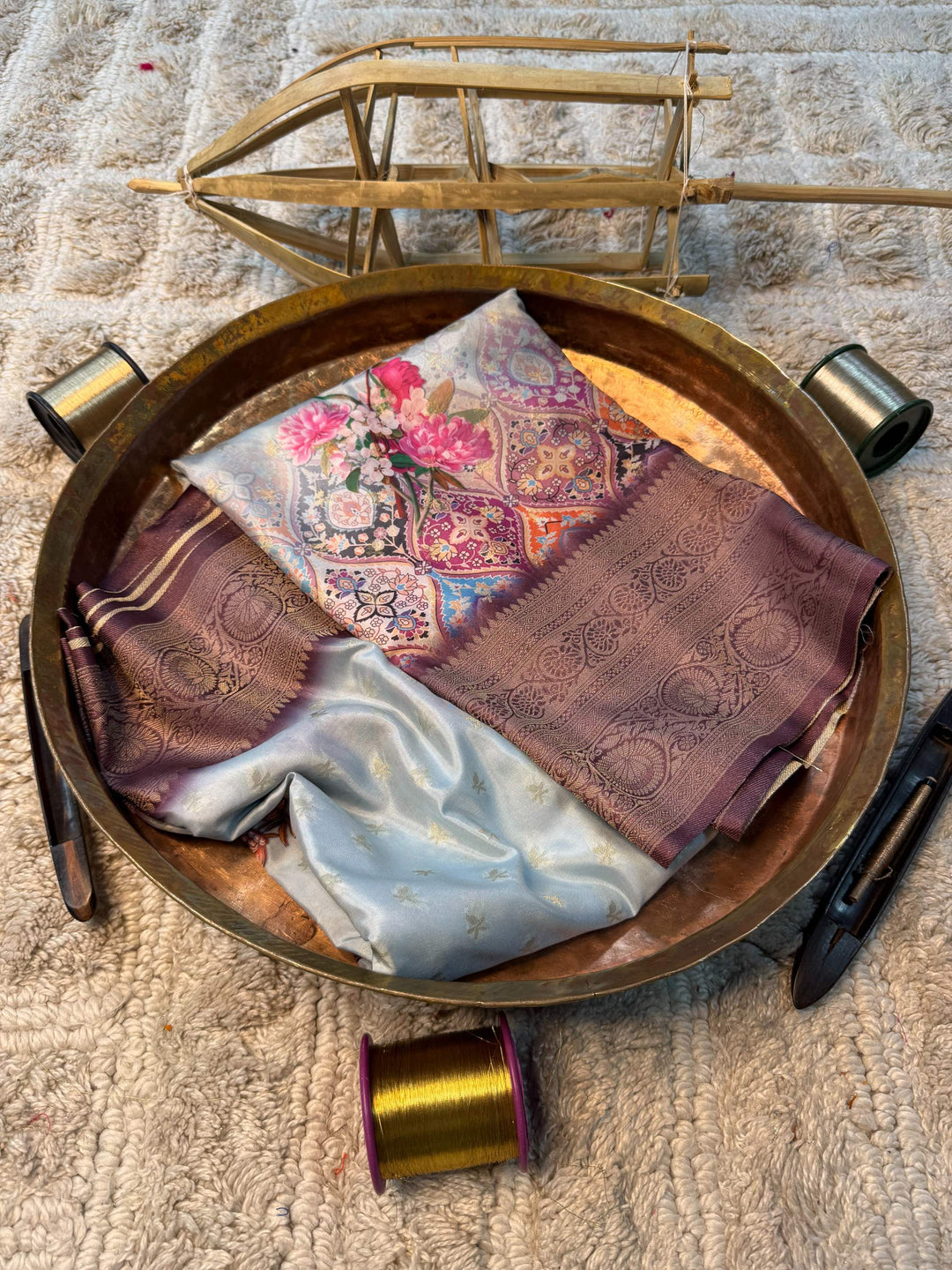 Eccentric zari weave Softsilk Banarasi Saree