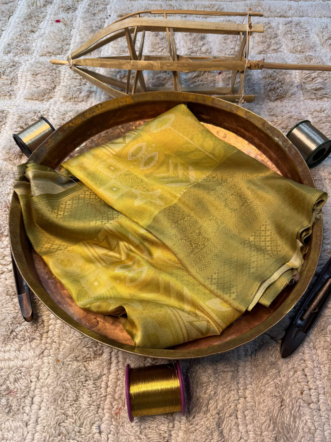 Eccentric zari weave Softsilk Banarasi Saree