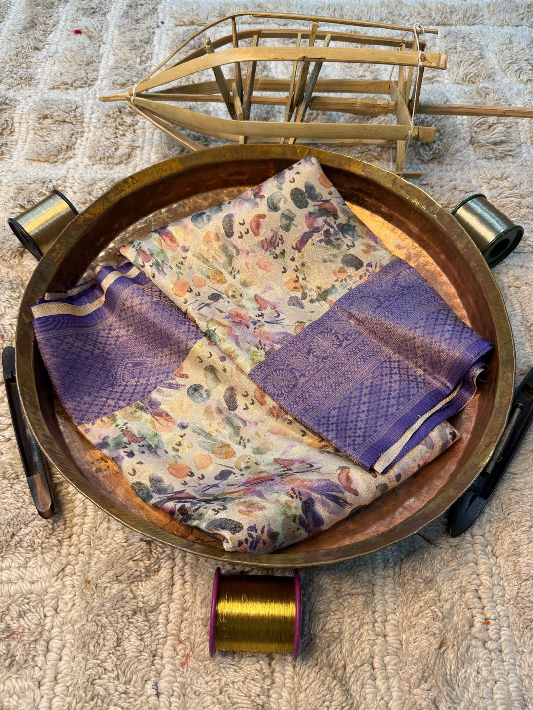 Soft Cotton Silk Rtique Zari Banarasi Saree