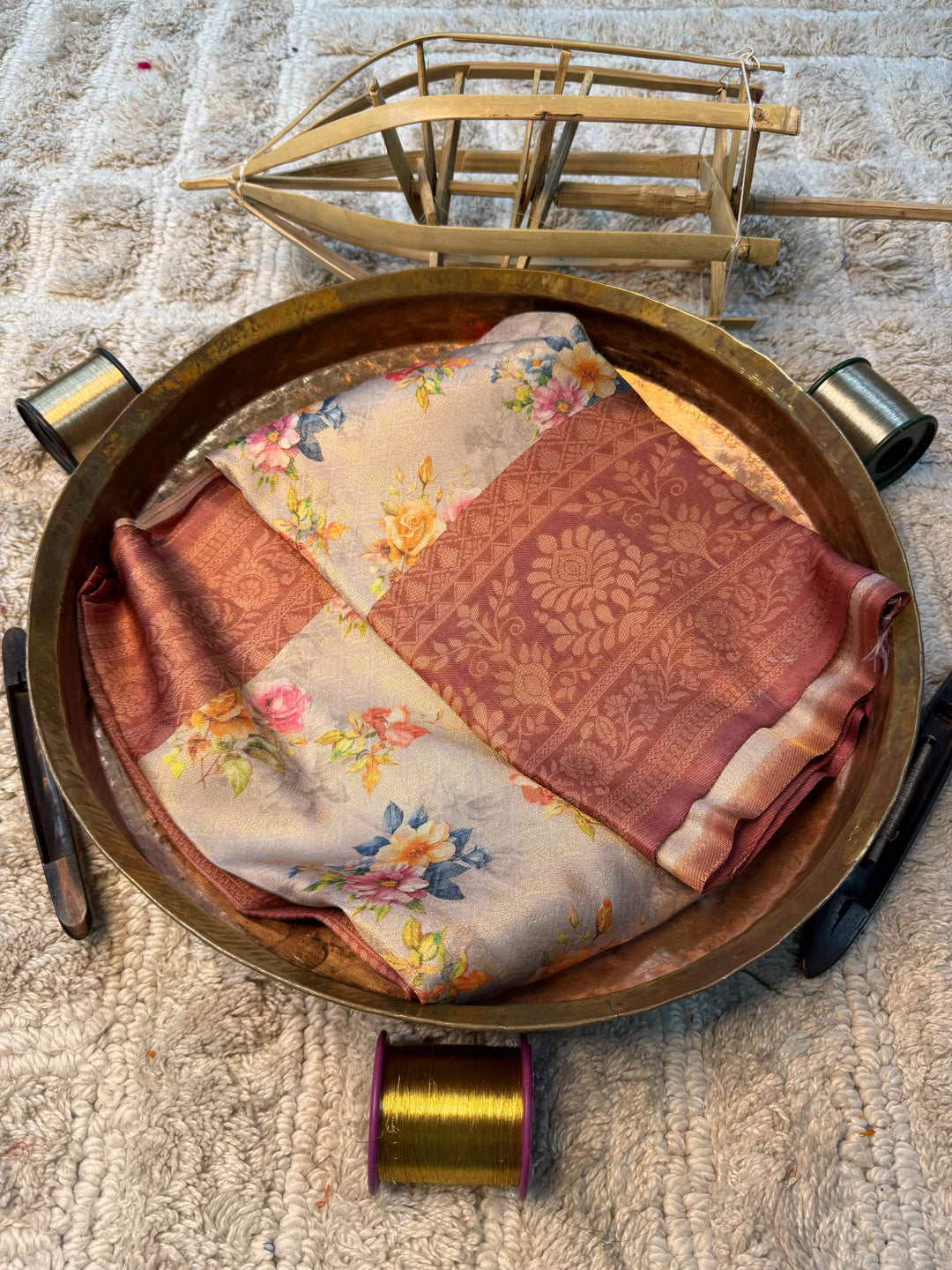 Soft Cotton Silk Rtique Zari Banarasi Saree
