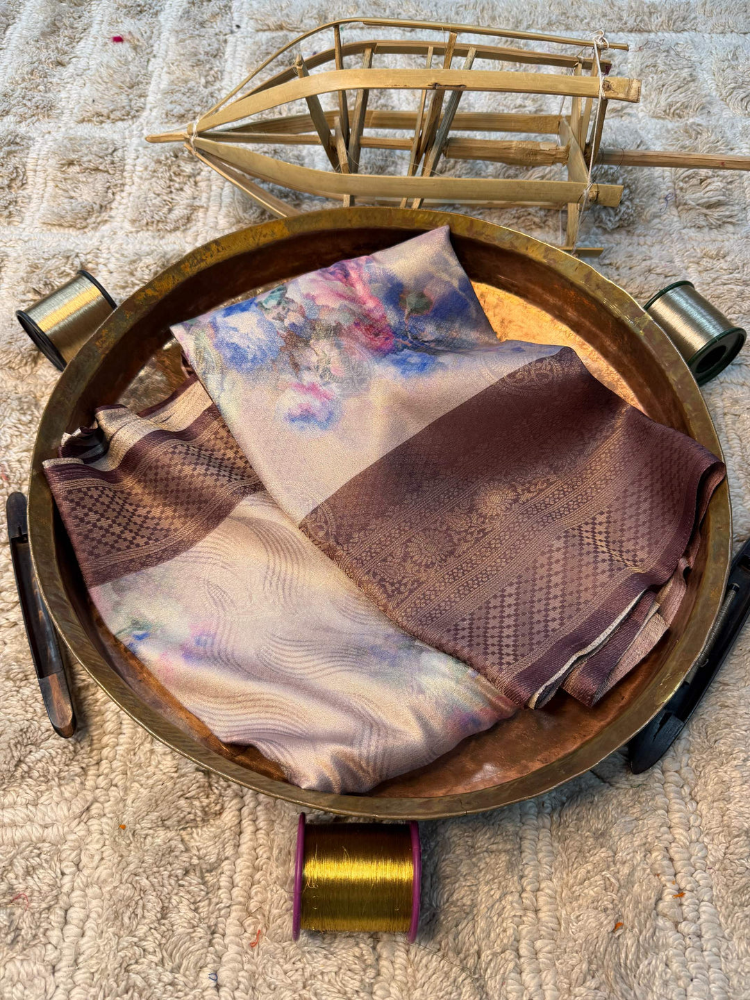 Soft Cotton Silk Rtique Zari Banarasi Saree