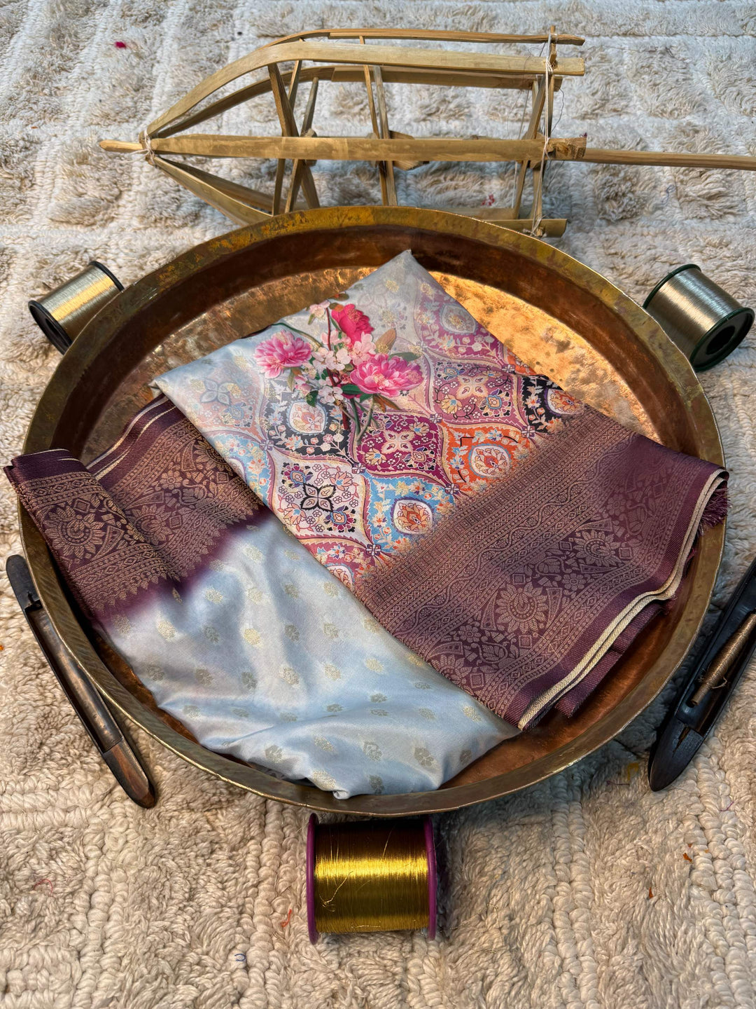 Soft Cotton Silk Rtique Zari Banarasi Saree