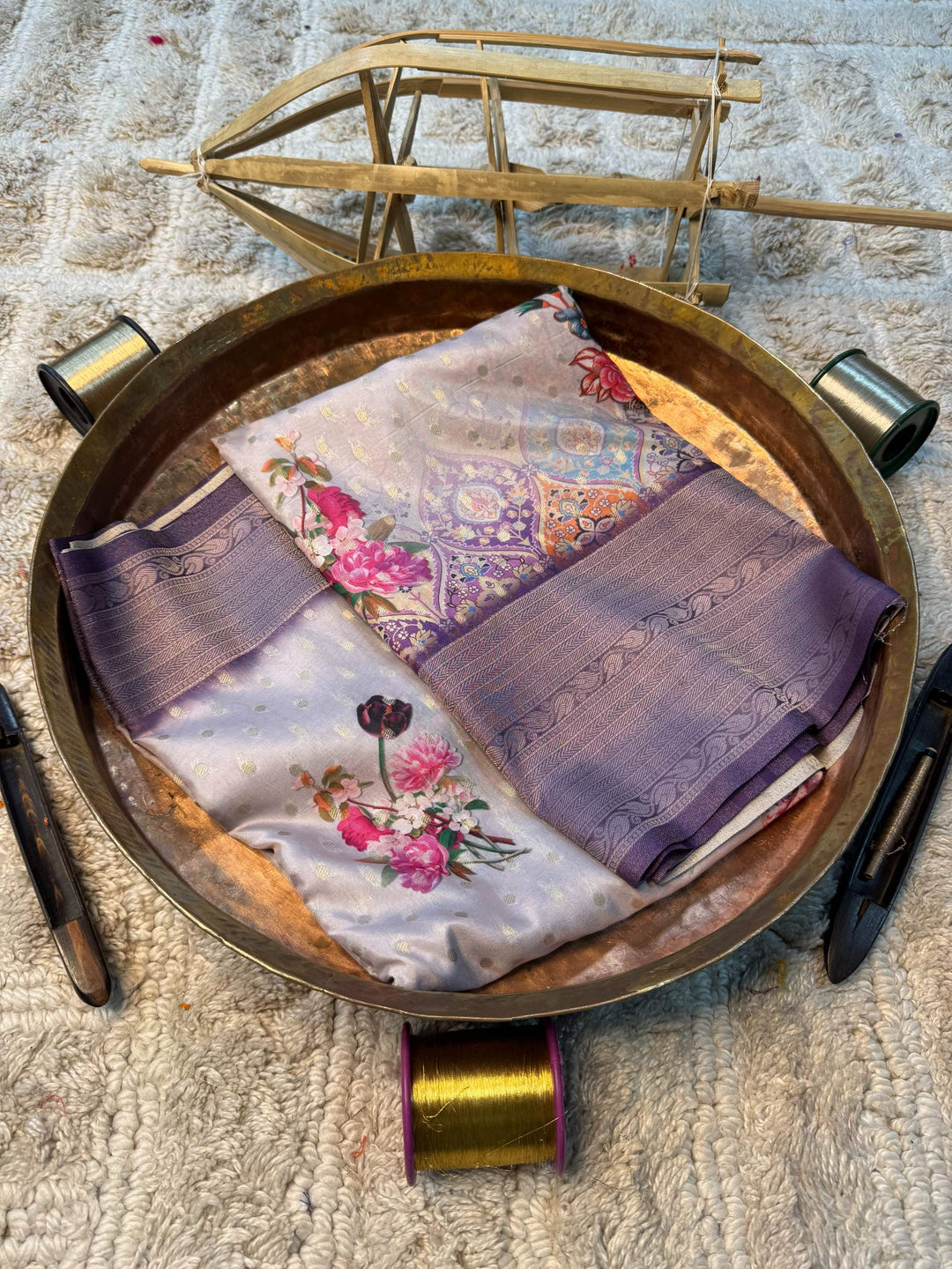 Eccentric zari weave Softsilk Banarasi Saree