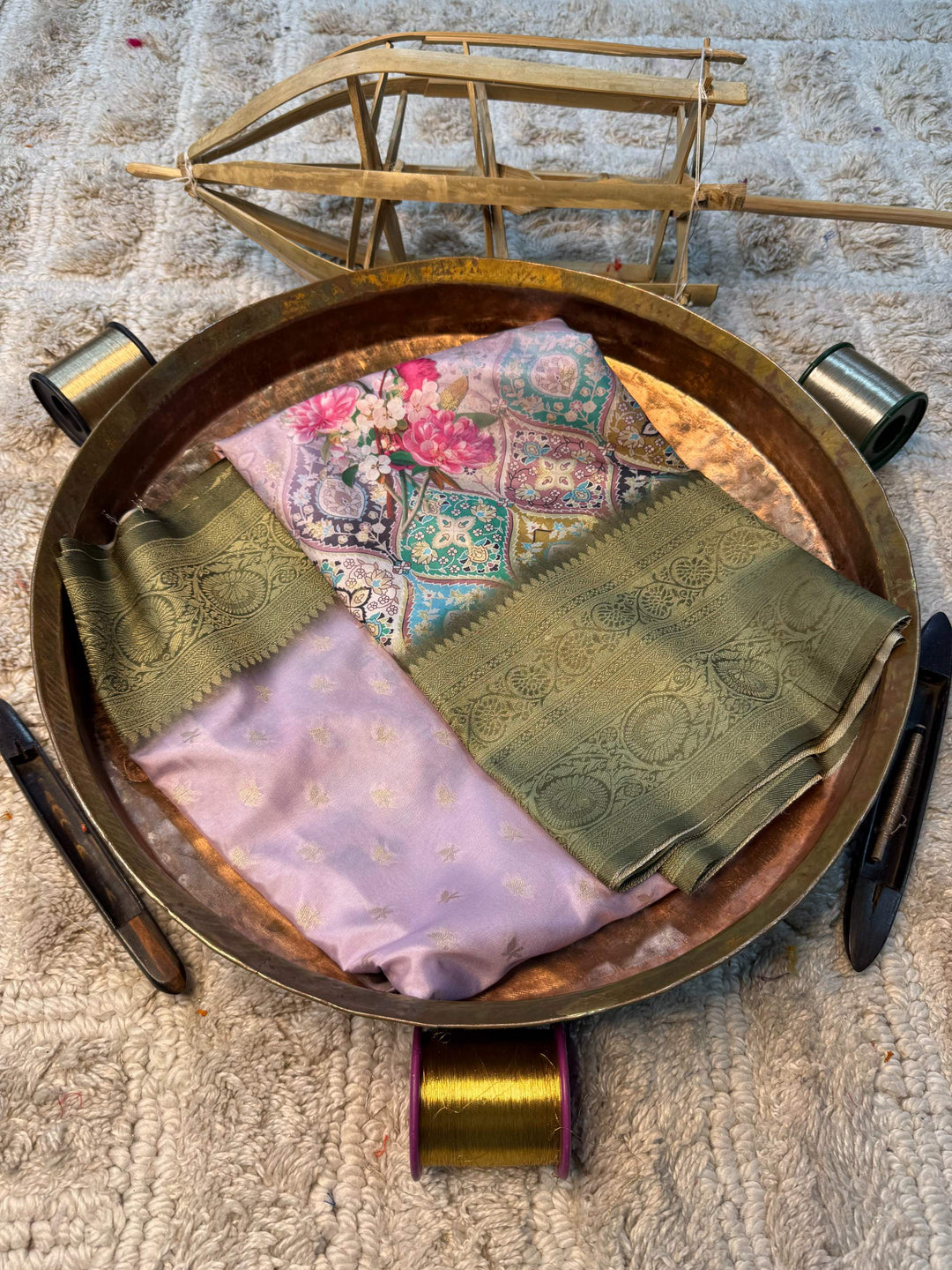 Eccentric zari weave Softsilk Banarasi Saree