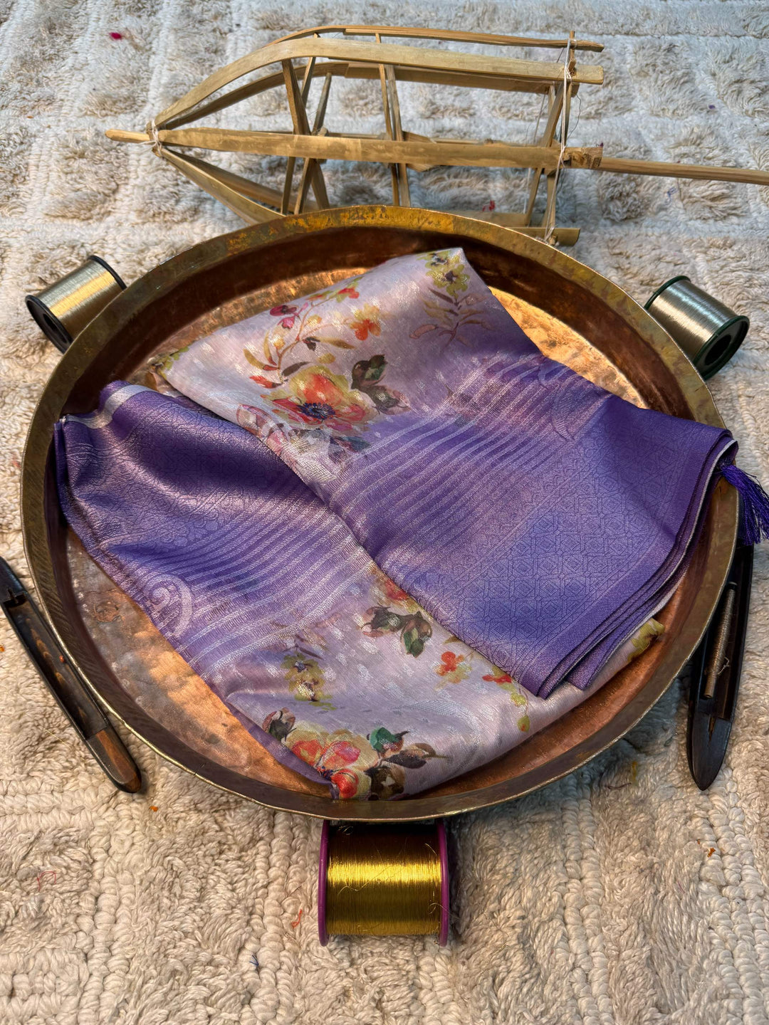 Eccentric zari weave Softsilk Banarasi Saree