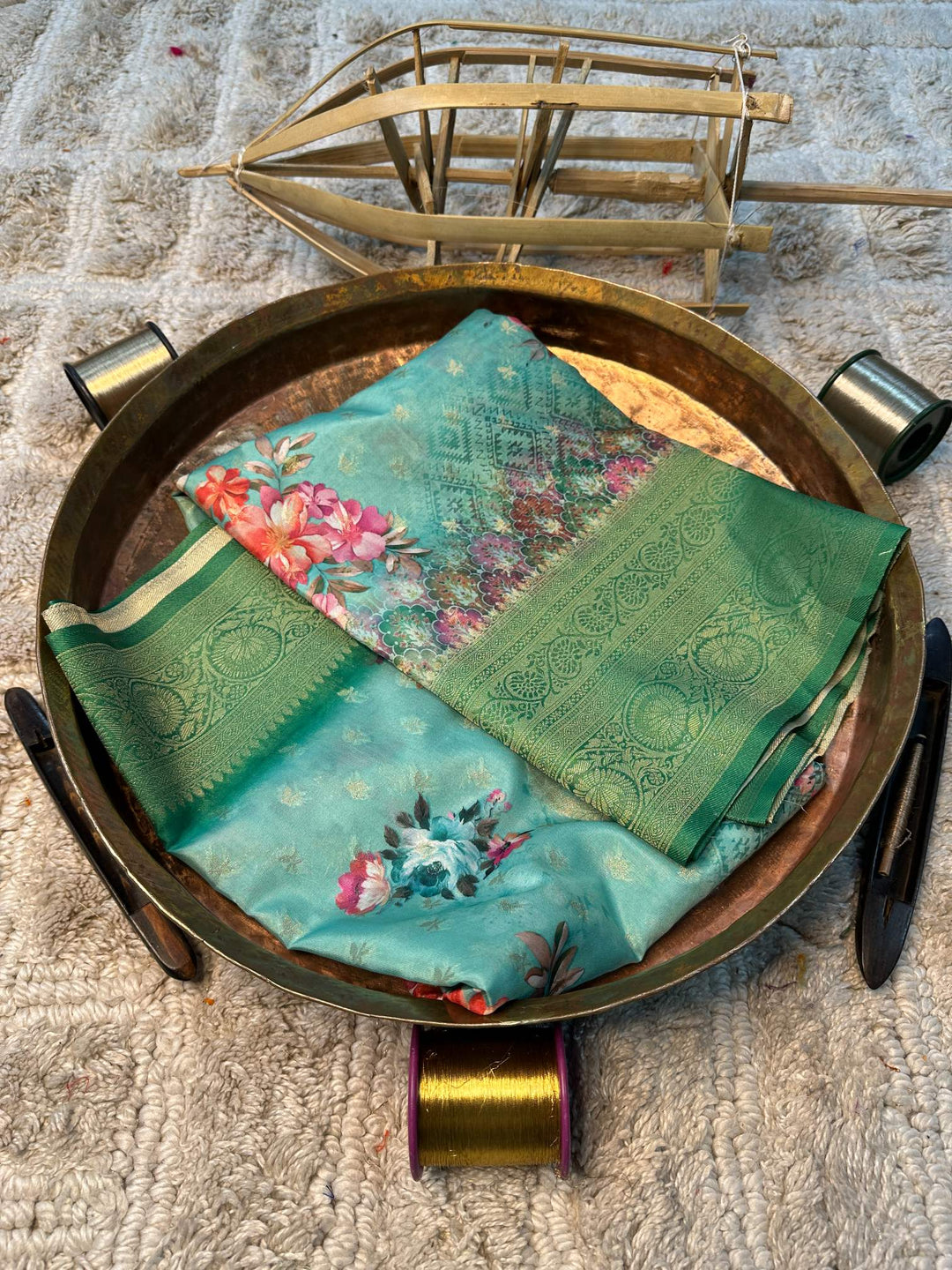 Eccentric zari weave Softsilk Banarasi Saree