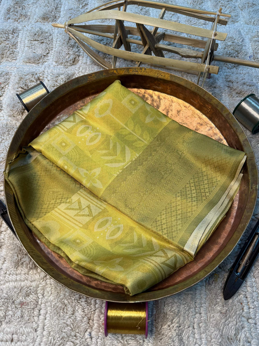 Soft Cotton Silk Rtique Zari Banarasi Saree