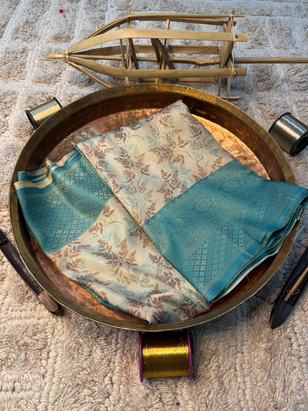 Soft Cotton Silk Rtique Zari Banarasi Saree