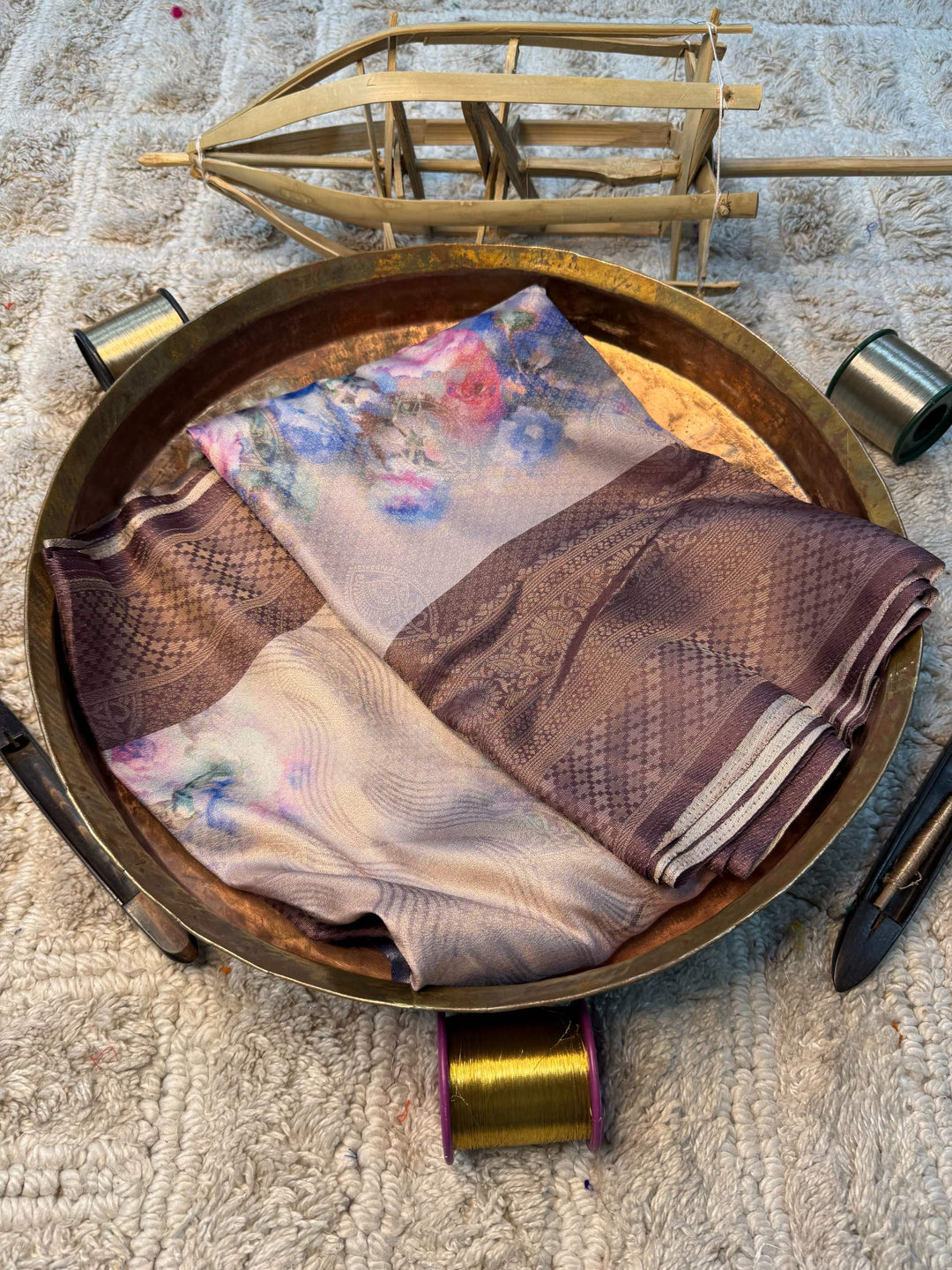 Eccentric zari weave Softsilk Banarasi Saree
