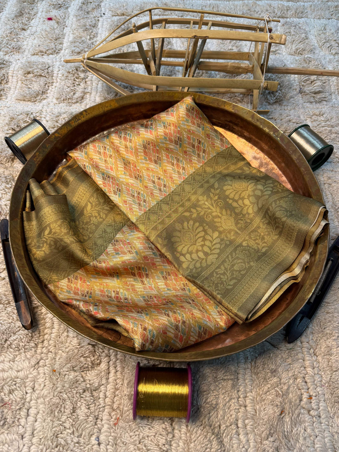 Eccentric zari weave Softsilk Banarasi Saree