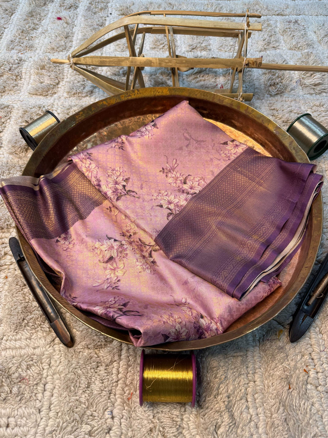 Eccentric zari weave Softsilk Banarasi Saree