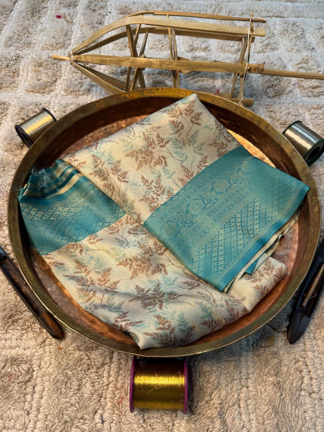 Soft Cotton Silk Rtique Zari Banarasi Saree